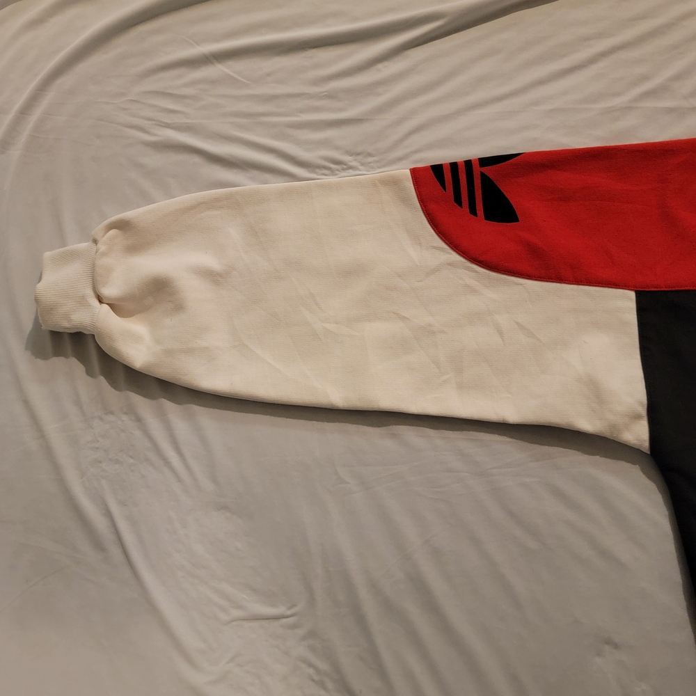 Adidas Men's RUN DMC Sweater - Red, Black, and White - Picture 7 of 16